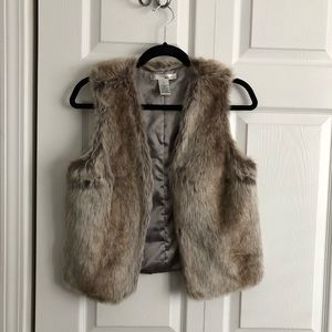Faux fur vest